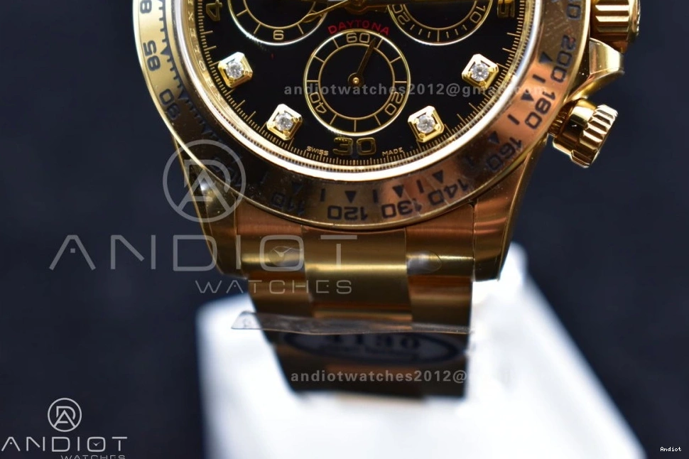 Edition Clean Best Black Dial YG On Daytona Bracelet 1:1 116508 YG SA4130 0408